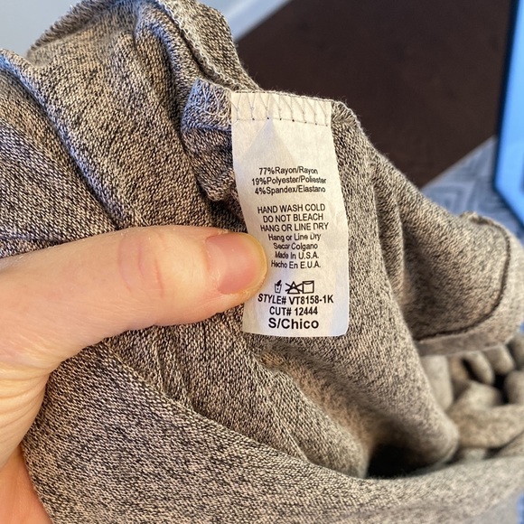 Pink Blush Maternity Heather Grey Nursing Open Front Sweater Size Small - Picture 3 of 8